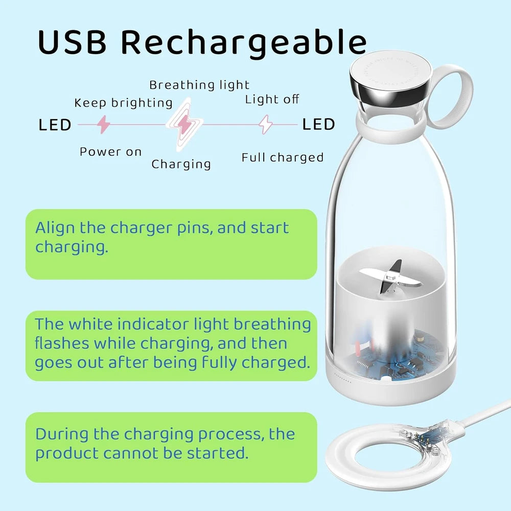 LICUADORA PORTÁTIL RECARGABLE