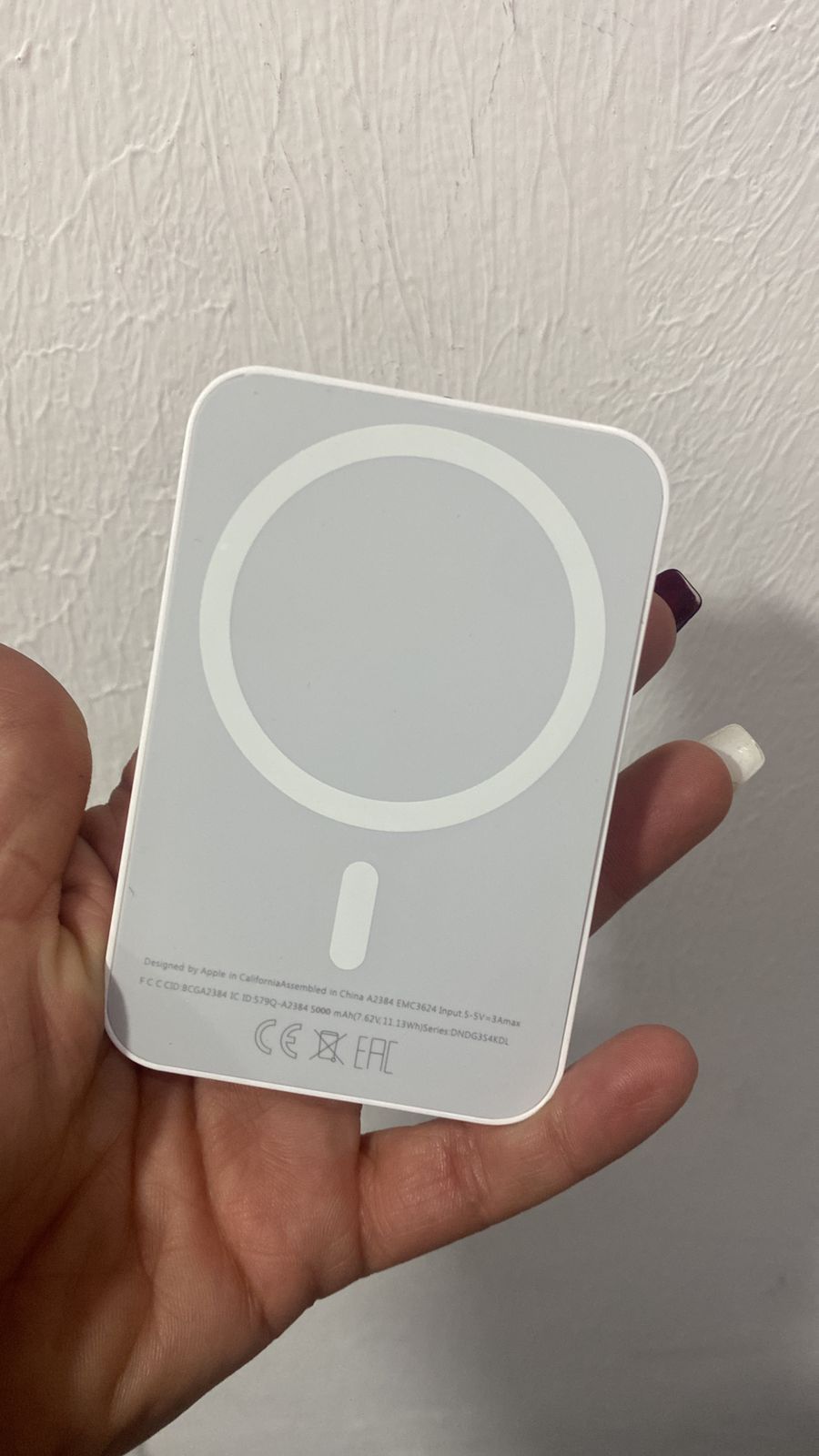 "Batería MagSafe Apple 5.000 mAh – Carga Inalámbrica Rápida para iPhone"