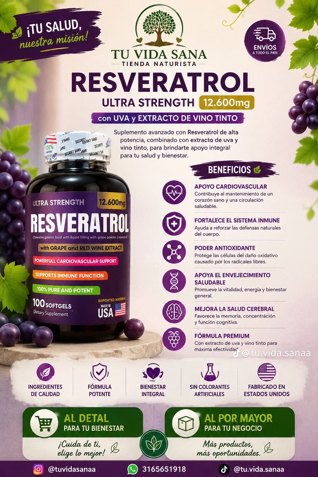 COMBO Resveratrol X 3UND